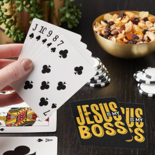 JESUS IST MEIN BOSS SPIELKARTEN