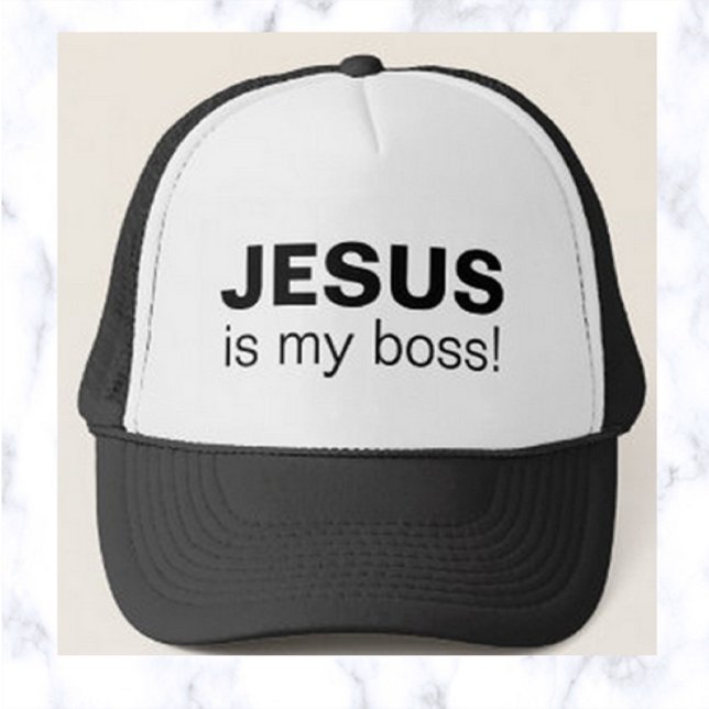 Jesus ist mein Boss Truckerkappe (Von Creator hochgeladen)