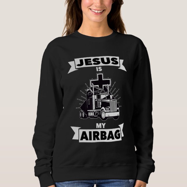 Jesus ist mein Christlicher LKW-LKW-LKW-LKW Sweatshirt (Vorderseite)