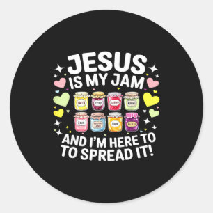 Jesus ist mein Ding und ich bin hier, um christlic Runder Aufkleber