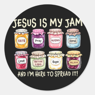 Jesus ist mein Ding und ich bin hier, um christlic Runder Aufkleber