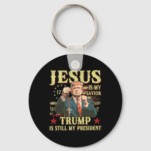 Jesus ist mein Erlöser Trump ist immer noch mein P Schlüsselanhänger