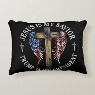 Jesus ist mein Erlöser Trump ist mein Präsident 20 Dekokissen