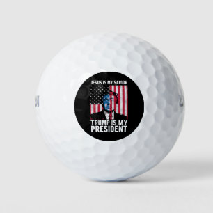 Jesus ist mein Erlöser Trump ist mein Präsident 20 Golfball