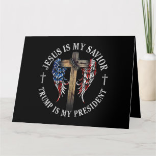 Jesus ist mein Erlöser Trump ist mein Präsident 20 Karte