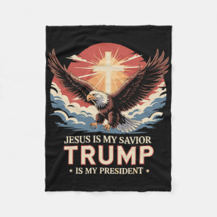 Jesus ist mein Erlöser, Trump ist mein Präsident B Fleecedecke