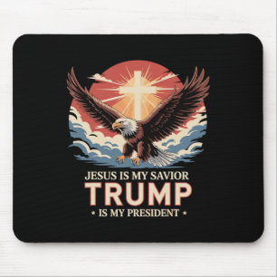 Jesus ist mein Erlöser, Trump ist mein Präsident B Mousepad