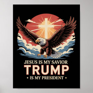 Jesus ist mein Erlöser, Trump ist mein Präsident B Poster