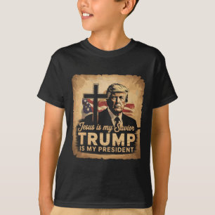 Jesus ist mein Erlöser, Trump ist mein Präsident B T-Shirt