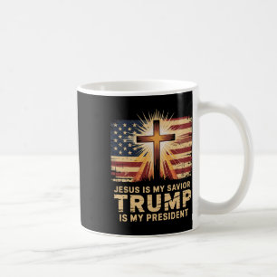 Jesus ist mein Erlöser Trump ist mein Präsident Bi Kaffeetasse