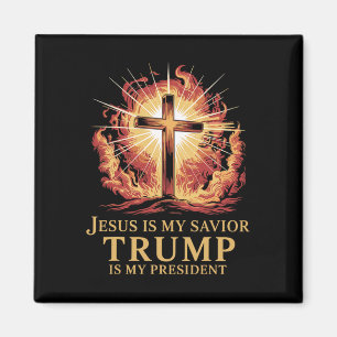Jesus ist mein Erlöser Trump ist mein Präsident Ch Magnet