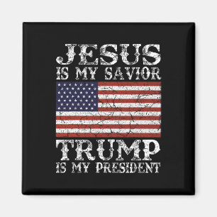 Jesus ist mein Erlöser Trump ist mein Präsident Magnet