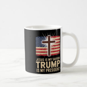 Jesus ist mein Erlöser Trump ist mein Präsident Po Kaffeetasse