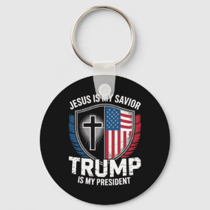 Jesus ist mein Erlöser Trump ist mein Präsident Pr Schlüsselanhänger