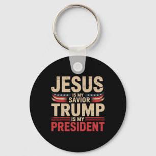 Jesus ist mein Erlöser Trump ist mein Präsident Pr Schlüsselanhänger