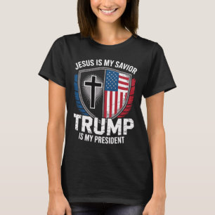 Jesus ist mein Erlöser Trump ist mein Präsident Pr T-Shirt