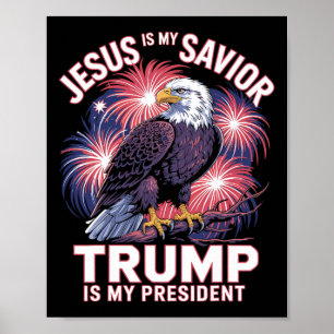 Jesus ist mein Erlöser, Trump ist mein Präsident R Poster