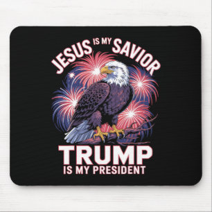 Jesus ist mein Erlöser Trump ist mein Präsident Re Mousepad