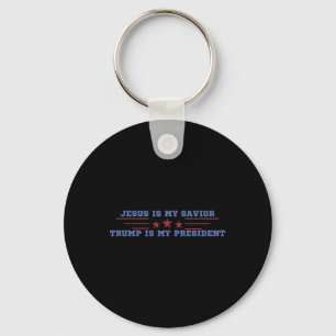 Jesus ist mein Erlöser Trump ist mein Präsident Schlüsselanhänger