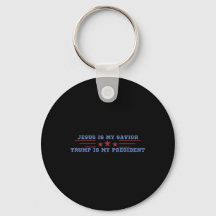 Jesus ist mein Erlöser Trump ist mein Präsident Schlüsselanhänger