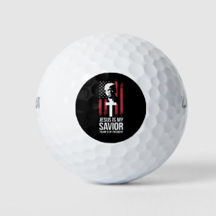 Jesus ist mein Erlöser Trump ist mein Präsident Tr Golfball