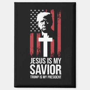 Jesus ist mein Erlöser Trump ist mein Präsident Tr Magnet