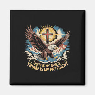 Jesus ist mein Erlöser Trump ist mein Präsident Tr Magnet