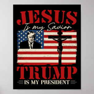 Jesus ist mein Erlöser Trump ist mein Präsident Tr Poster