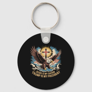 Jesus ist mein Erlöser Trump ist mein Präsident Tr Schlüsselanhänger