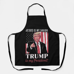 Jesus ist mein Erlöser Trump ist mein Präsident Wa Schürze