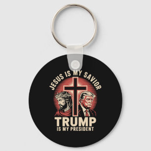 Jesus ist mein Erlöser Trump mein Präsident Biblis Schlüsselanhänger