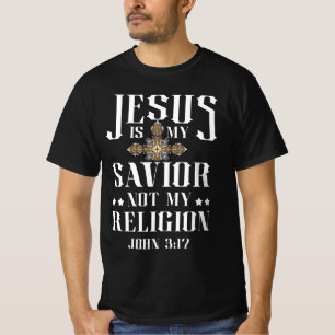 Jesus ist mein Erretter, nicht mein religiöses Chr T-Shirt