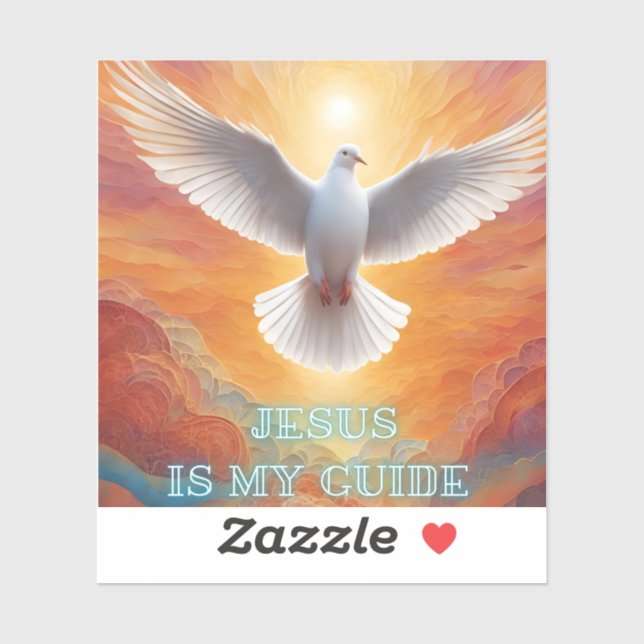 Jesus ist mein Führer Aufkleber (Blatt)