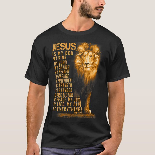 Jesus ist mein ganzes, alles, was mein Gott rettet T-Shirt (Vorderseite)