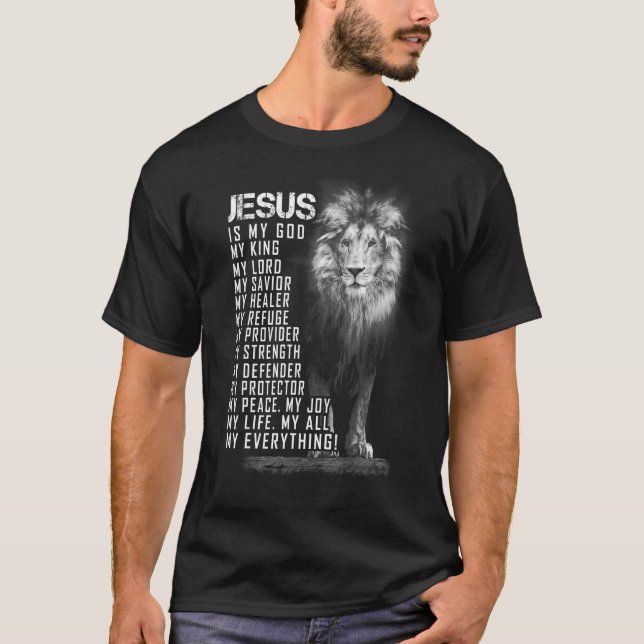 Jesus ist mein ganzes, alles, was mein Gott rettet T-Shirt (Vorderseite)