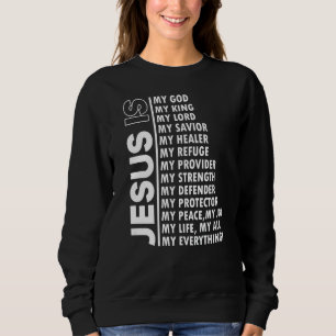 Jesus ist mein ganzes Mein Gott, mein Herr, mein S Sweatshirt