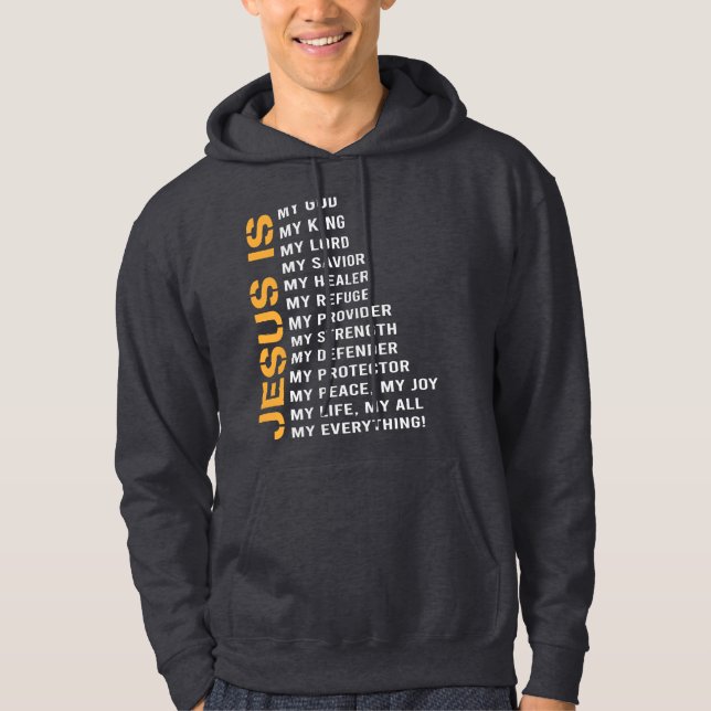 Jesus ist mein Gott, die Heiden der Menschen Hoodie (Vorderseite)