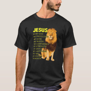 Jesus ist mein Gott gelber Löwe Christ von Juda 1 T-Shirt