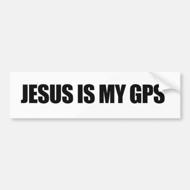 Jesus ist mein GPS-Autoaufkleber Autoaufkleber (Vorne)