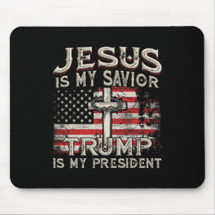 Jesus Ist Mein Heiland Trump Ist Mein Präsident Am Mousepad