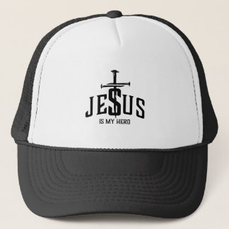 Jesus ist mein Held - Christliches Design Truckerkappe