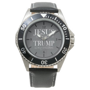 Jesus ist mein Herr Trump mein Präsident Armbanduhr
