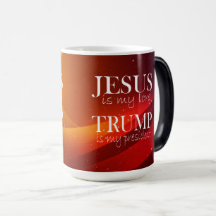 Jesus ist mein Herr Trump mein Präsident Verwandlungstasse