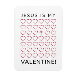 Jesus ist mein Herzkreuz der Valentine Magnet