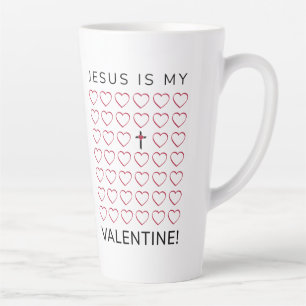 Jesus ist mein Herzkreuz der Valentine Milchtasse