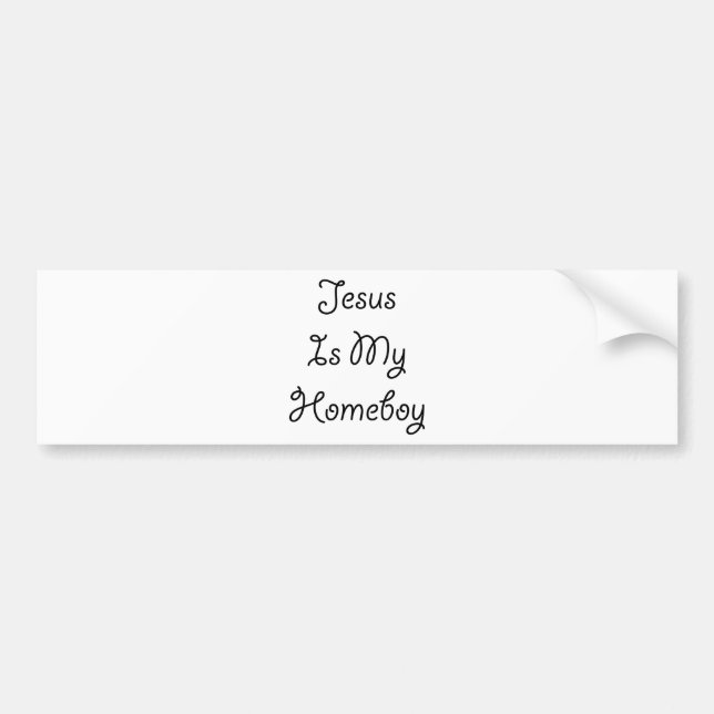 Jesus ist mein Homeboy Autoaufkleber (Vorne)