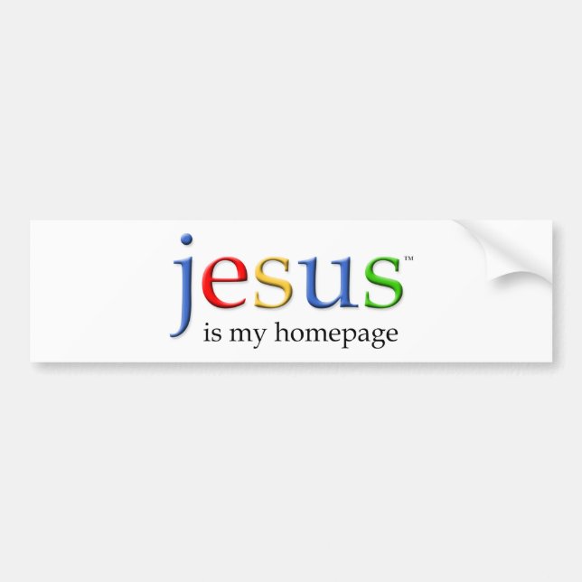 Jesus ist mein homepage autoaufkleber (Vorne)