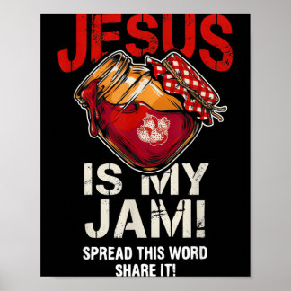 Jesus ist mein Jam Hai Es Lustig Glaube Christlich Poster