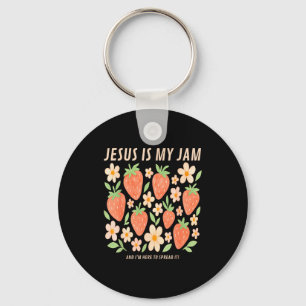 Jesus ist mein Jam-Tee Lustiger christlicher Glaub Schlüsselanhänger
