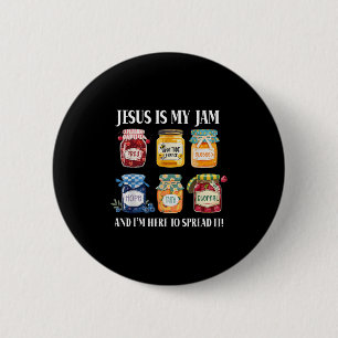 Jesus ist mein Jam und ich bin hier, um Christlich Button